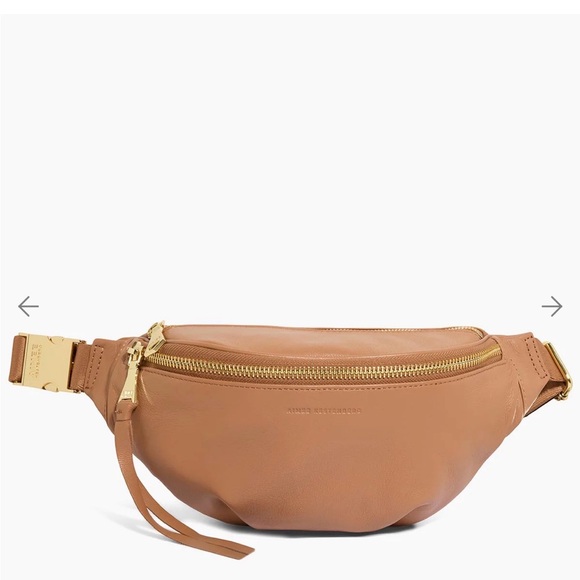 NWT AIMEE KESTENBERG Leather Cabo Sling Bum Bag Fanny Pack Belt Bag in Nutmeg - Picture 5 of 8